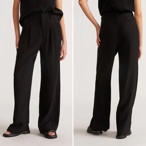Everlane Black Wide-Leg Trousers